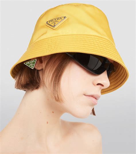 green prada bucket hat|yellow prada bucket hat.